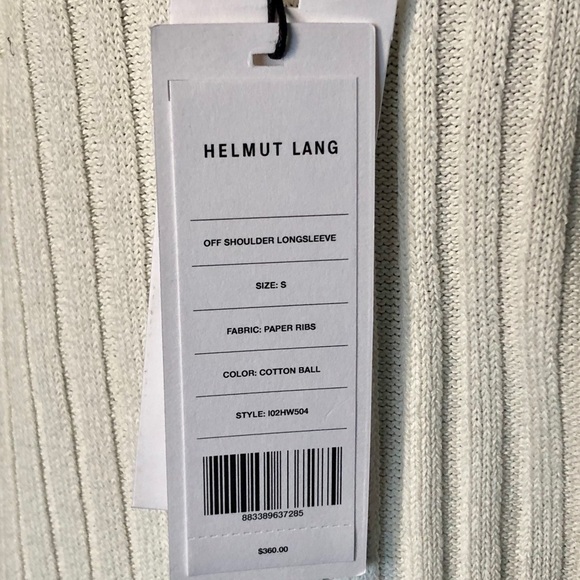 ❌SOLD❌Helmut Lang Off Shoulder Longsleeve Sweater - Picture 6 of 8